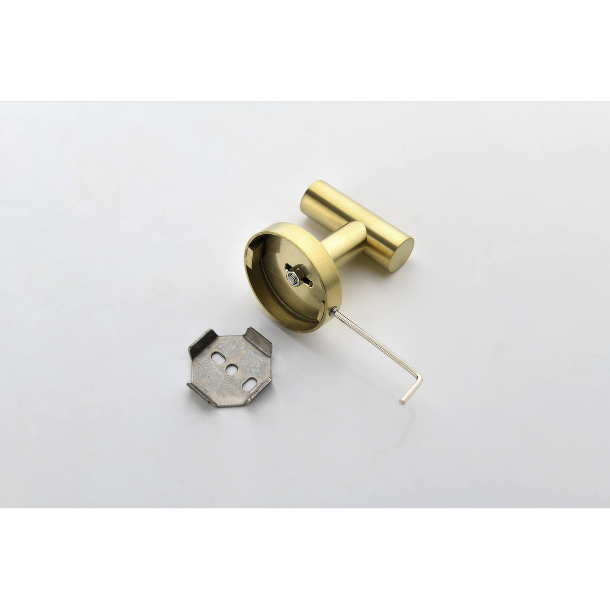 6-Piece Stainless Steel Bathroom Hardware Set, Brushed Gold – image 3