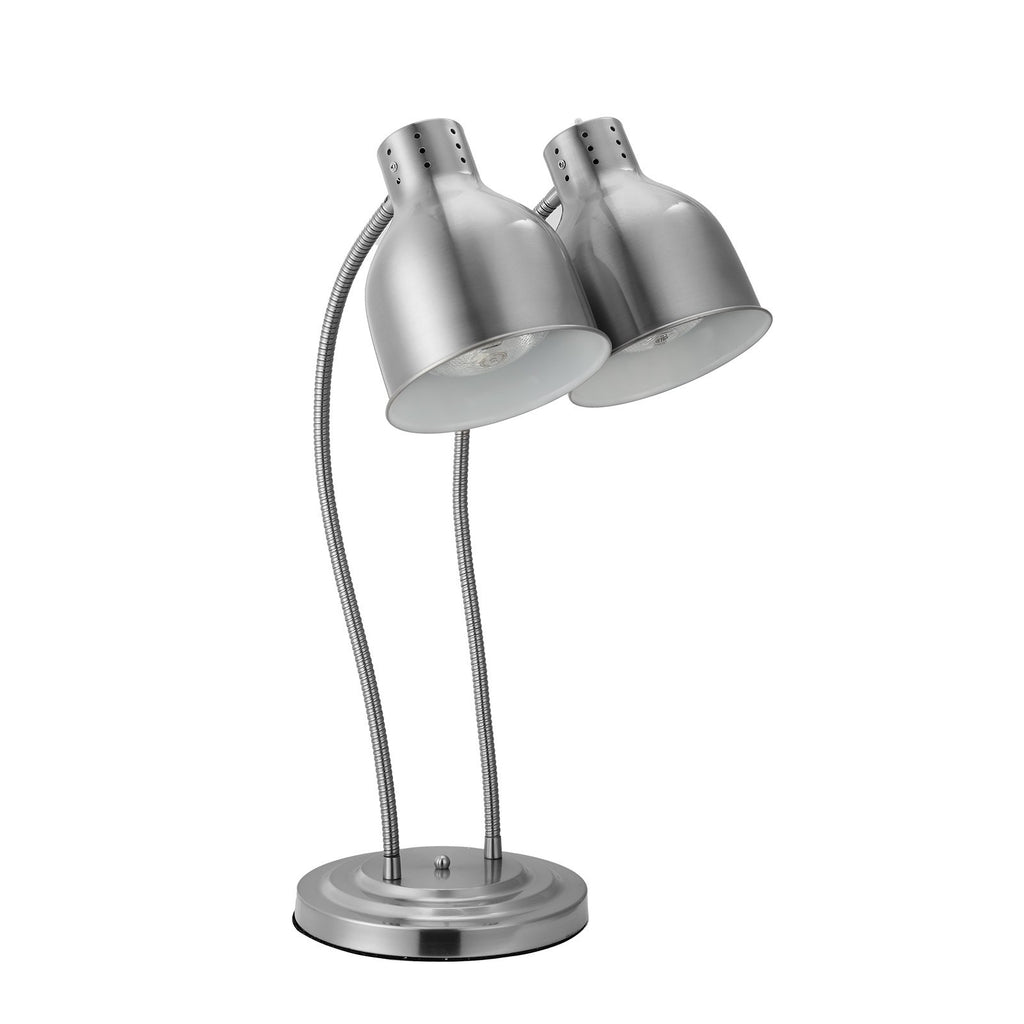 Commercial Food Heat Lamp, 2-Head Stainless Steel Buffet Warmer Lamp – image 2