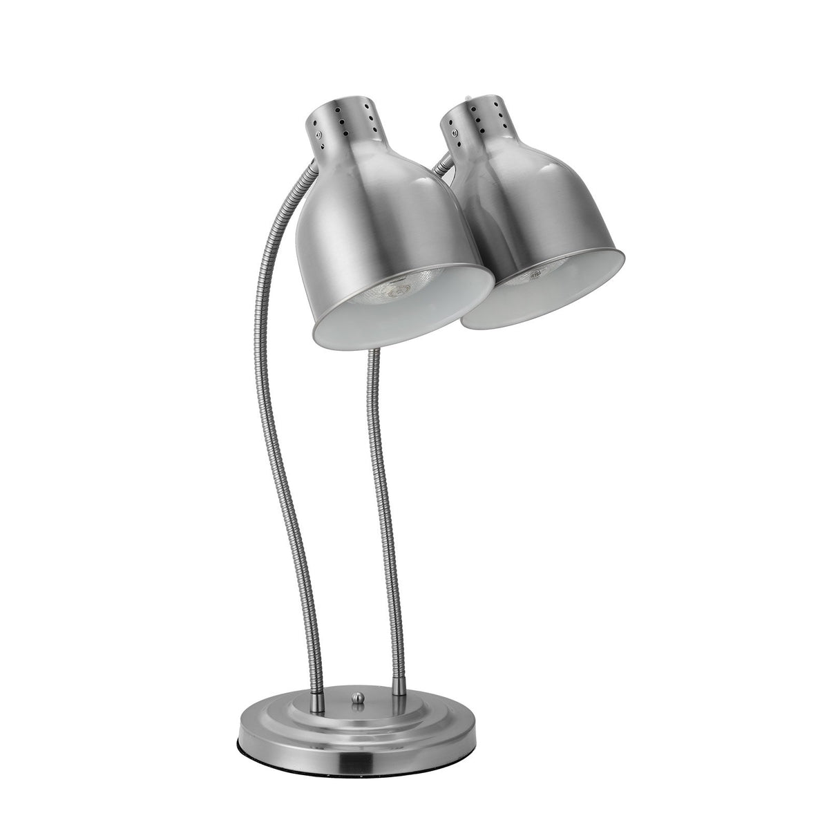 Commercial Food Heat Lamp, 2-Head Stainless Steel Buffet Warmer Lamp – image 2