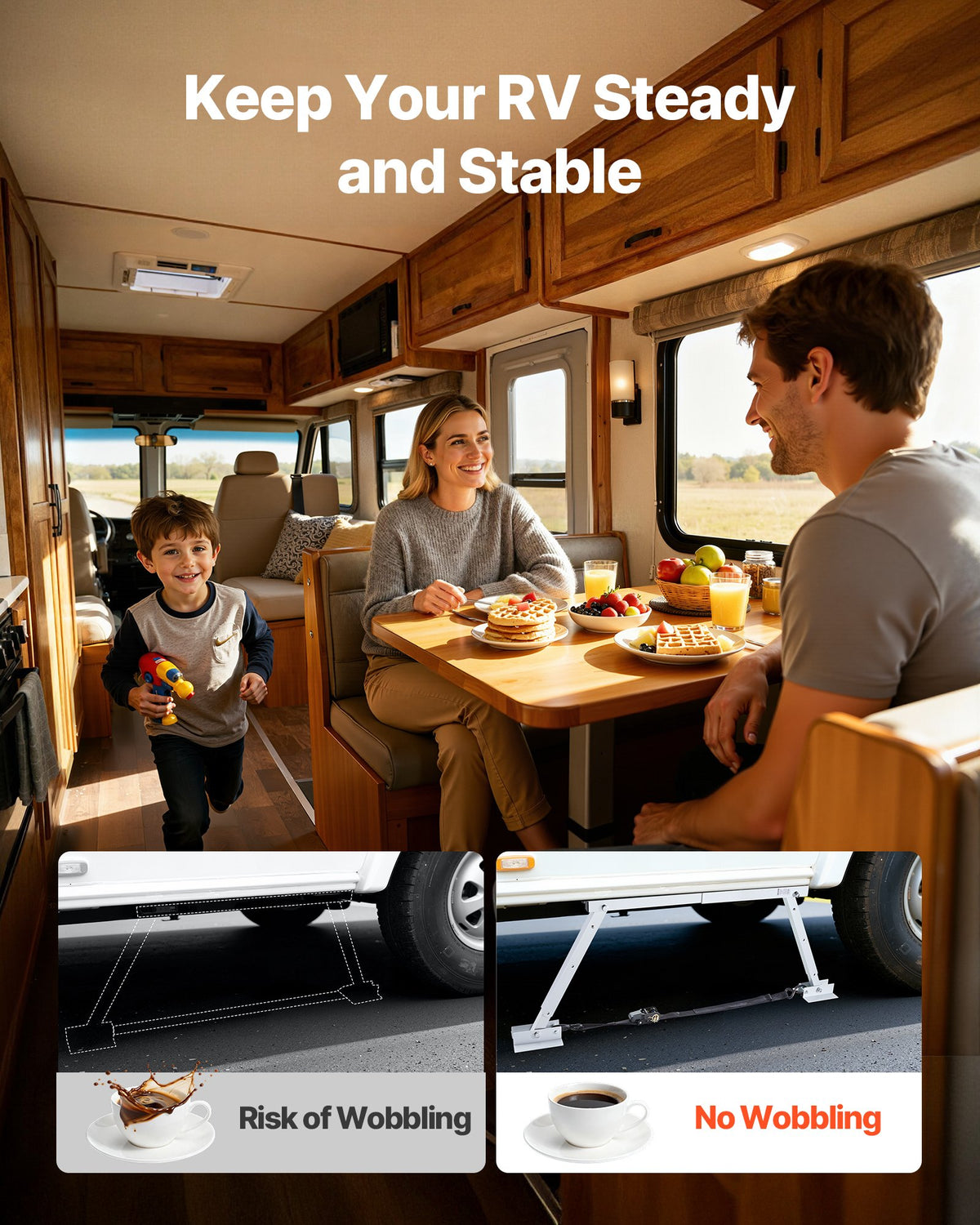 RV Bumper Stabilizer, Foldable Trailer Support 12-28 in Adjustable – image 2
