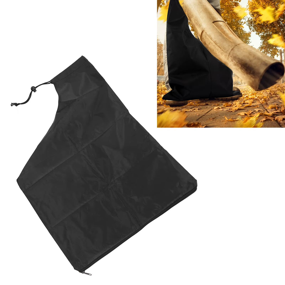 Leaf Blower Collection Bag, 420D Oxford Bag with Zipper – image 6