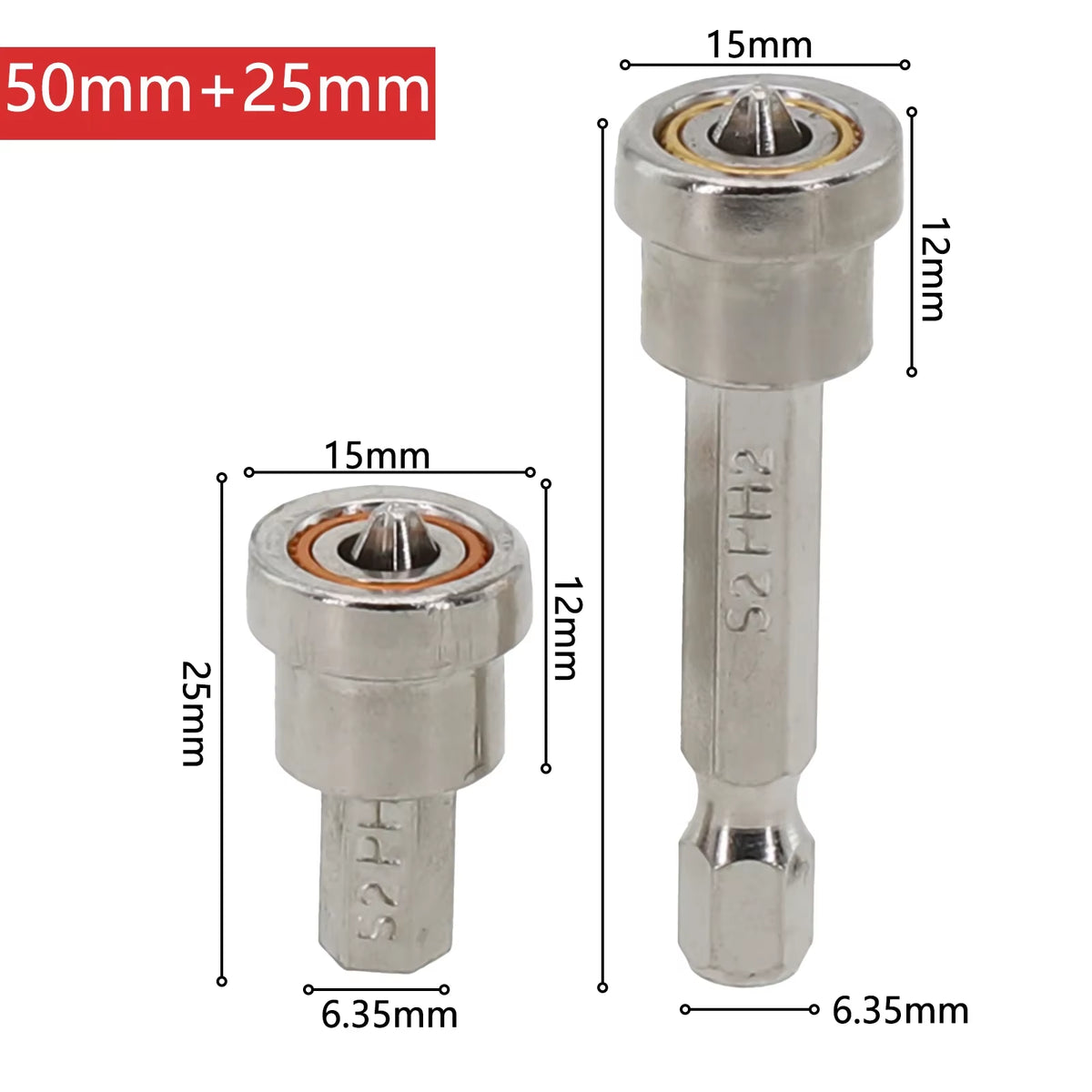 Magnetic Drywall Screwdriver Bits - 25/50 mm Phillips Driver Bits – image 6