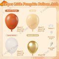 Fall Balloon Garland Arch Kit 146 pc Burnt Orange Nude Gold Harvest