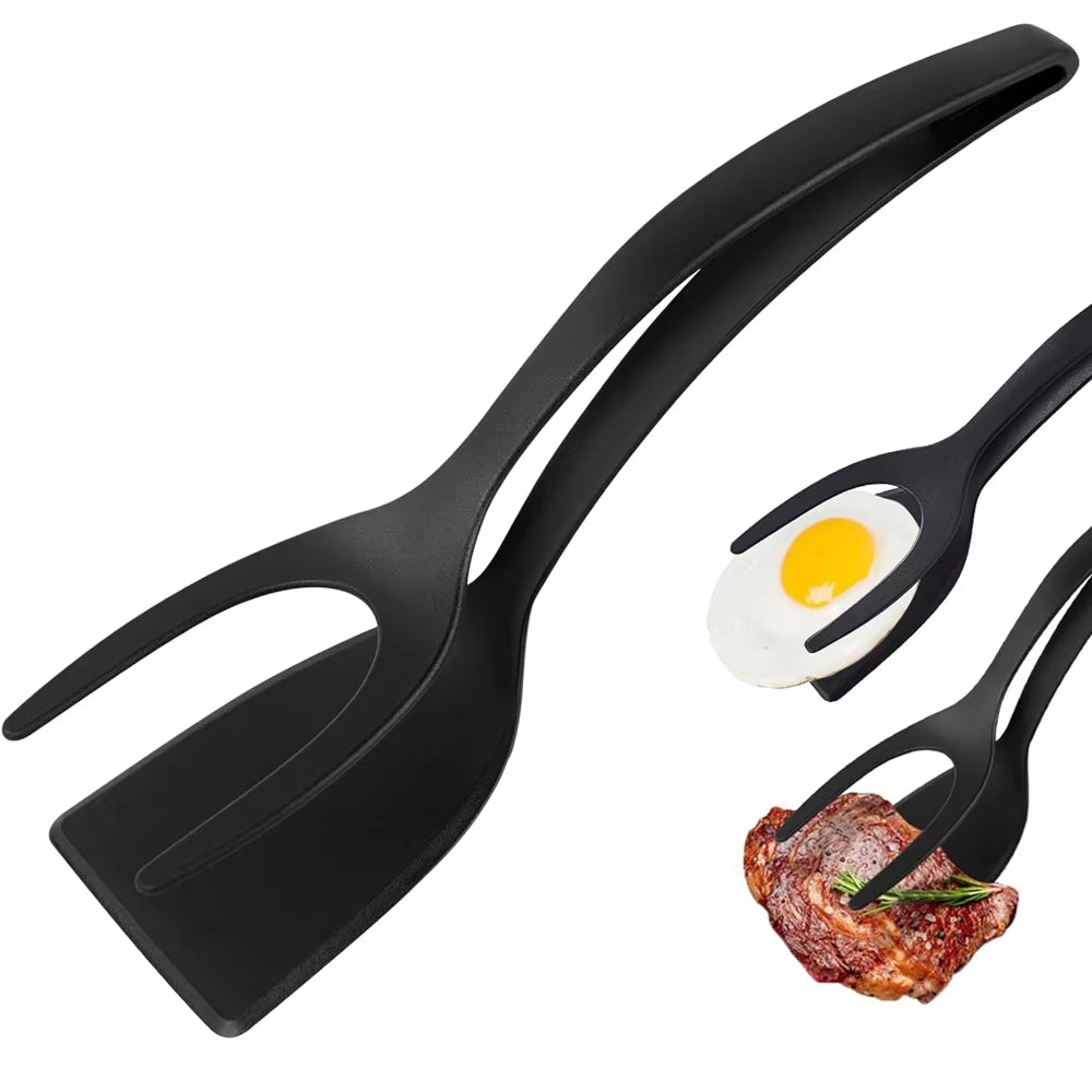Spatula Tongs, 2-in-1 Grip and Flip for Eggs and Pancakes – image 2