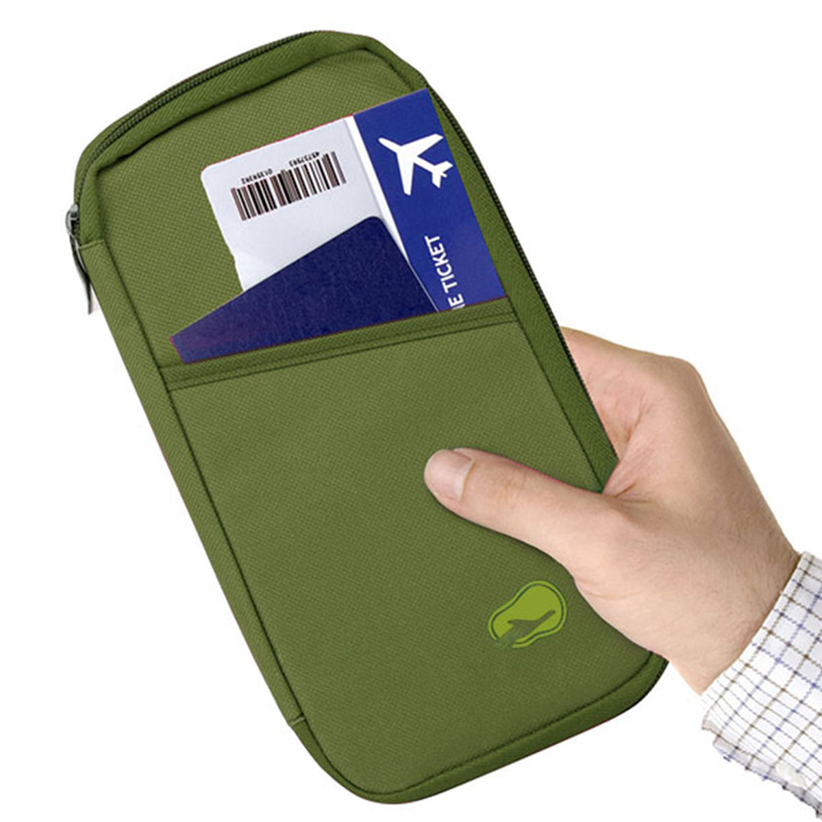Passport Wallet – Travel Document Organizer with Zipper – image 15