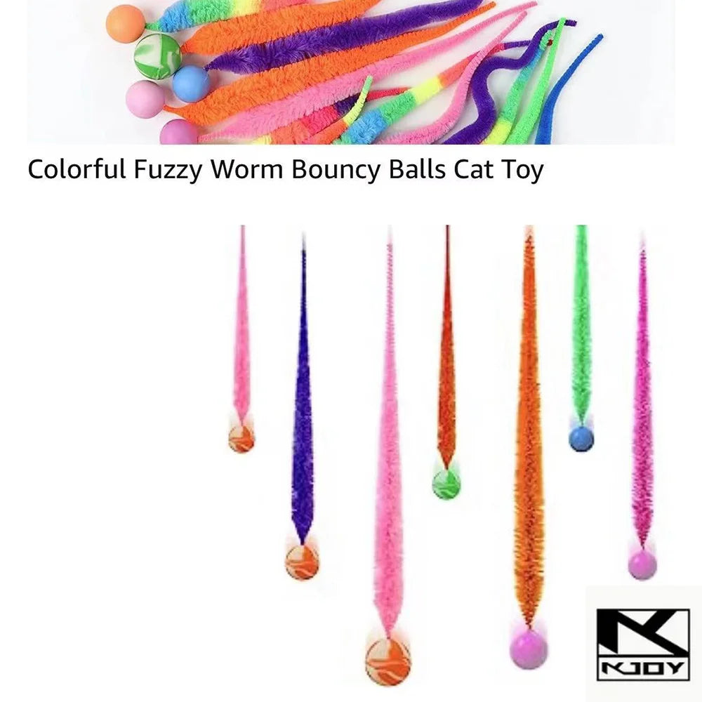 Cat Caterpillar Toy with Bouncing Ball, Interactive Indoor Teaser – image 5