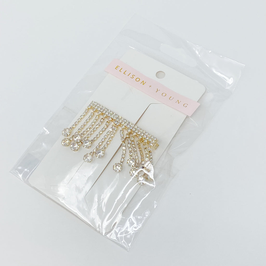 Hair Clip, Sparkling Cascade Decorative Barrette – image 4