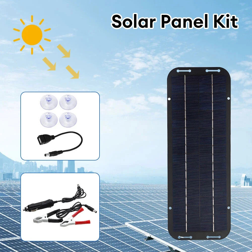 Solar Trickle Charger, 30W 12V Battery Maintainer Kit – image 5