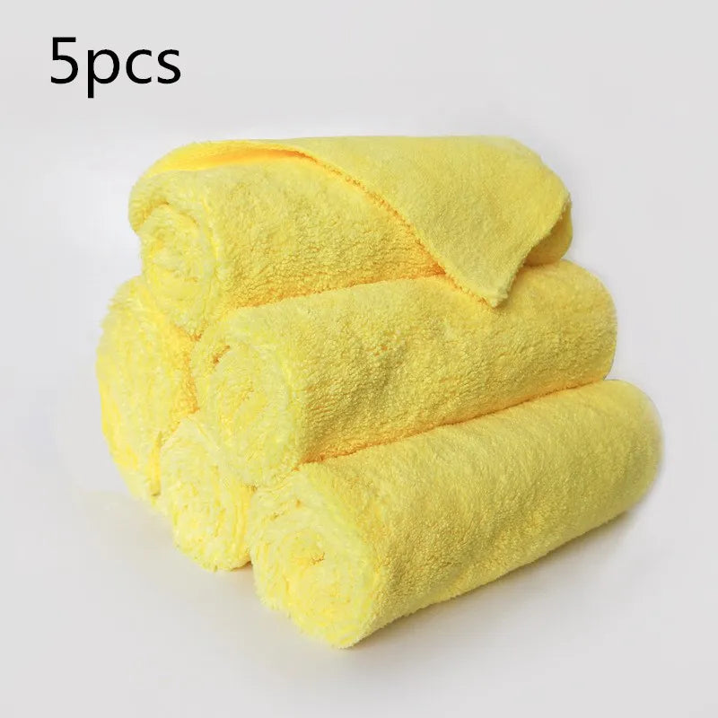 5-Pack Microfiber Car Wash & Drying Towels – image 11