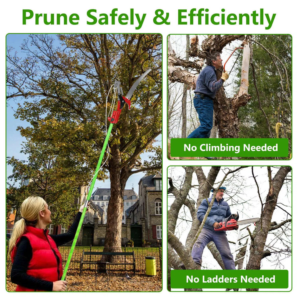Extendable Manual Pole Saw and Tree Pruner, Up to 28 ft Reach – image 11