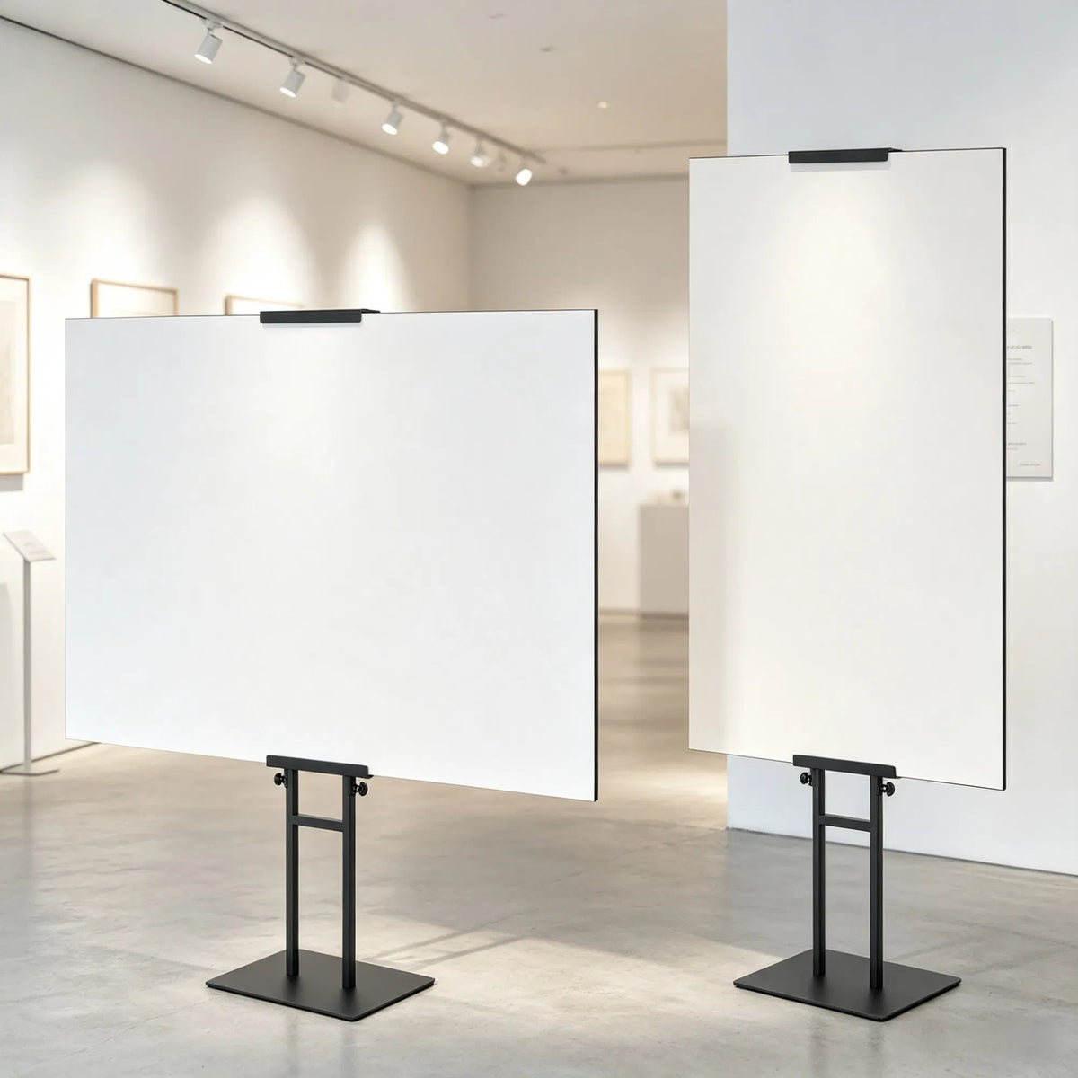 Double-Sided Adjustable Poster Stand, Floor Sign Holder up to 75 Inch – image 5
