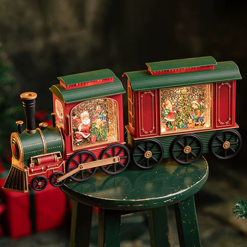 Christmas Train Snow Globe Lantern Tabletop Decoration – image 7
