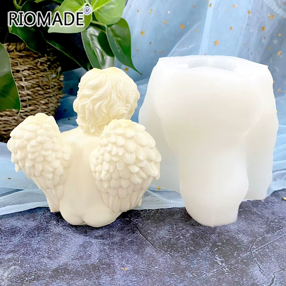 3D Angel Silicone Mold for Candles, Resin, Soap and Plaster – image 6