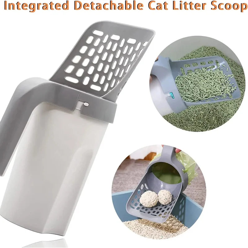 Cat Litter Scoop with Built-In Waste Holder and Refill Bags – image 2