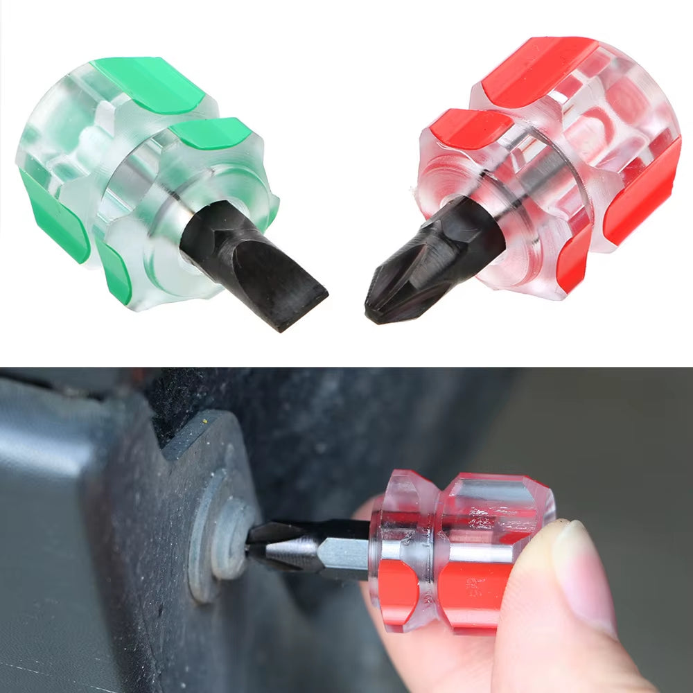 Mini Short Screwdriver for Tight Spaces