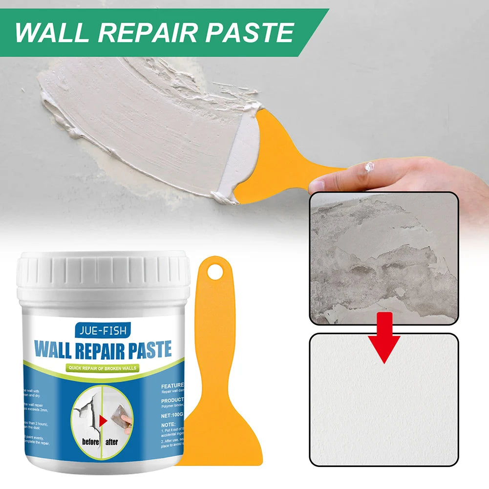 Drywall Repair Paste Kit – Wall Crack & Hole Filler w/ Scraper – image 6