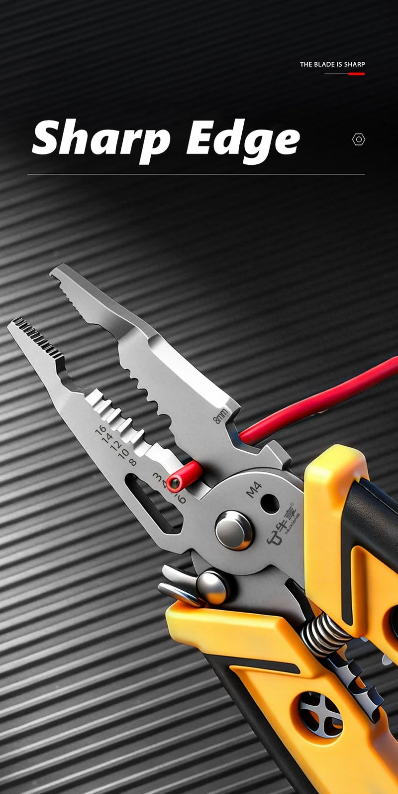 Wire Stripper Crimper Pliers 18-in-1 for Electrical Work