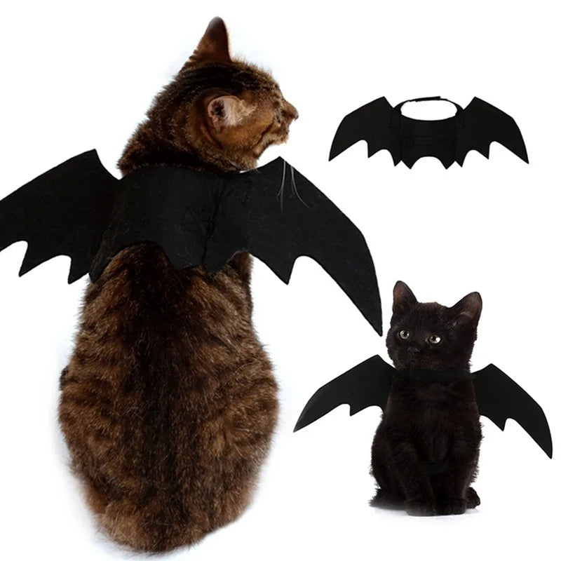 Bat Wings Pet Halloween Costume Harness for Cats and Dogs