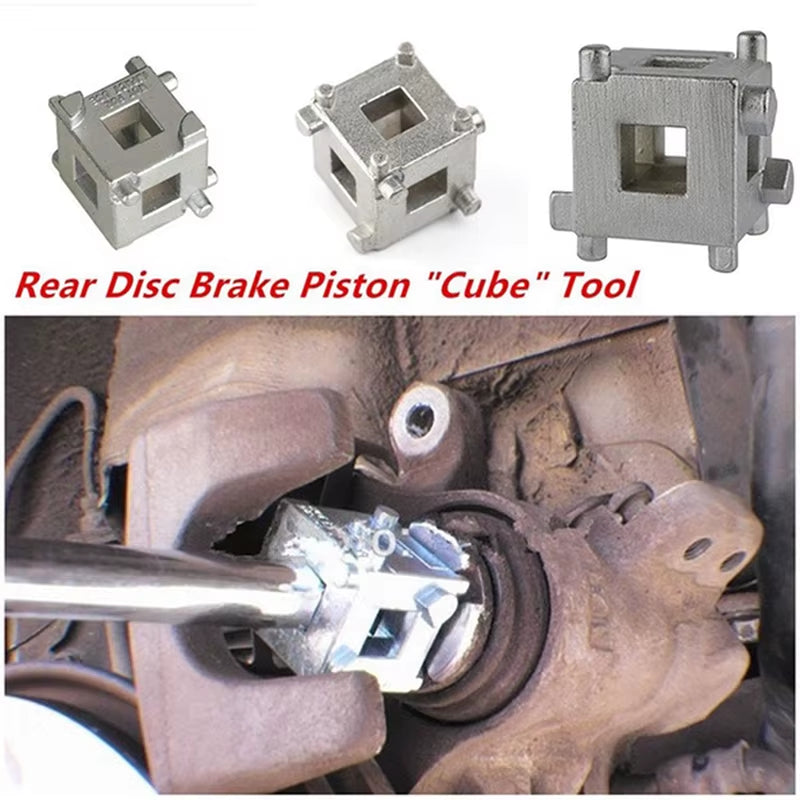 Brake Caliper Piston Wind Back Cube Tool - 3/8" Drive Rear Disc – image 2