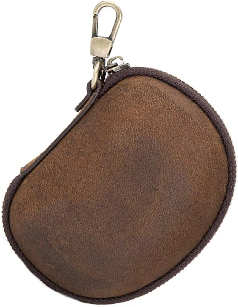 Leather Coin Pouch Keychain – Vintage Mini Coin Purse