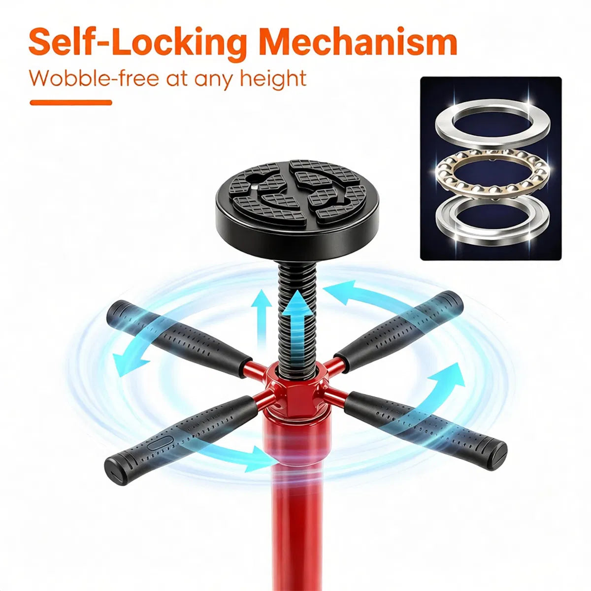 Underhoist Support Stand 1654 Lb Adjustable 38.5 To 75.5 In – image 8