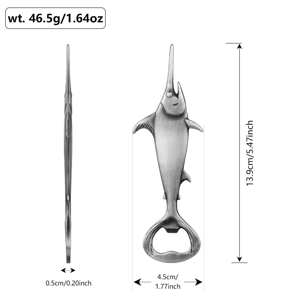 Bottle Opener – Swordfish Metal Beer Opener, Bar Accessory – image 6