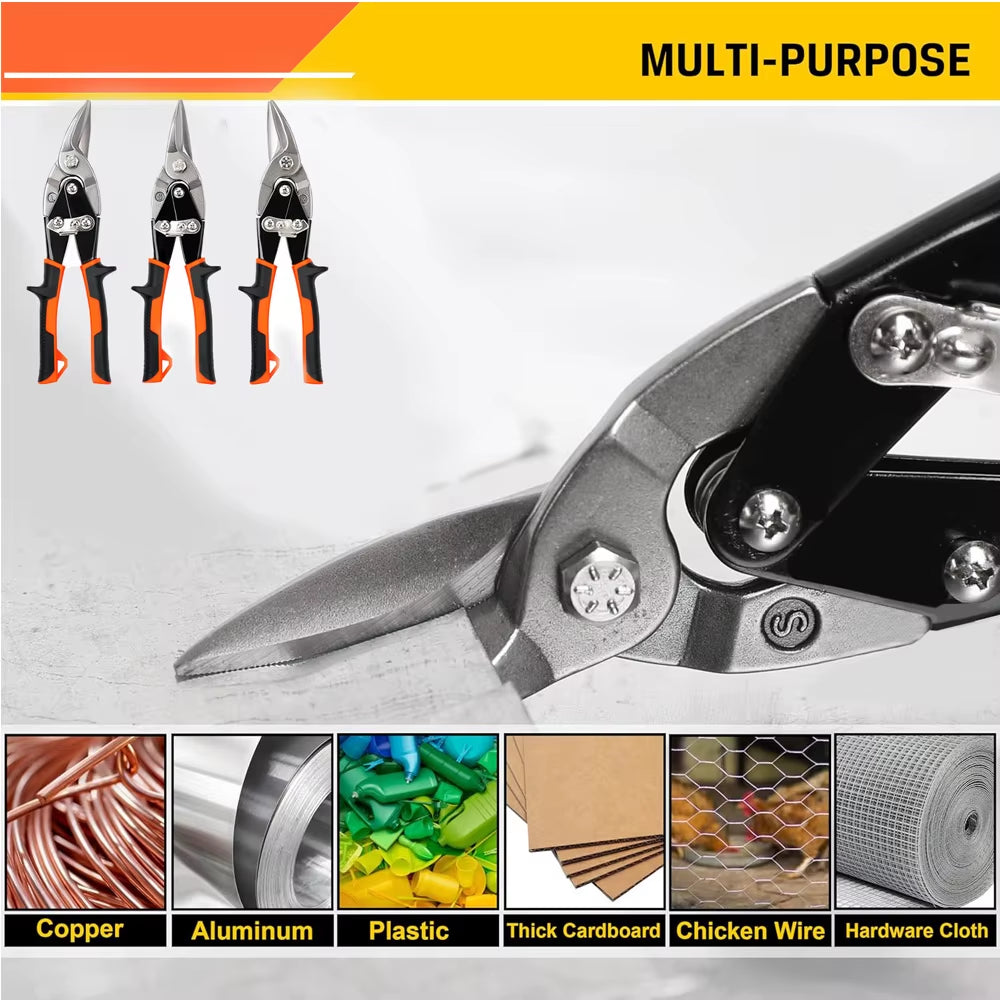 Aviation Tin Snips – Sheet Metal Cutter, Straight or Right Cut – image 6