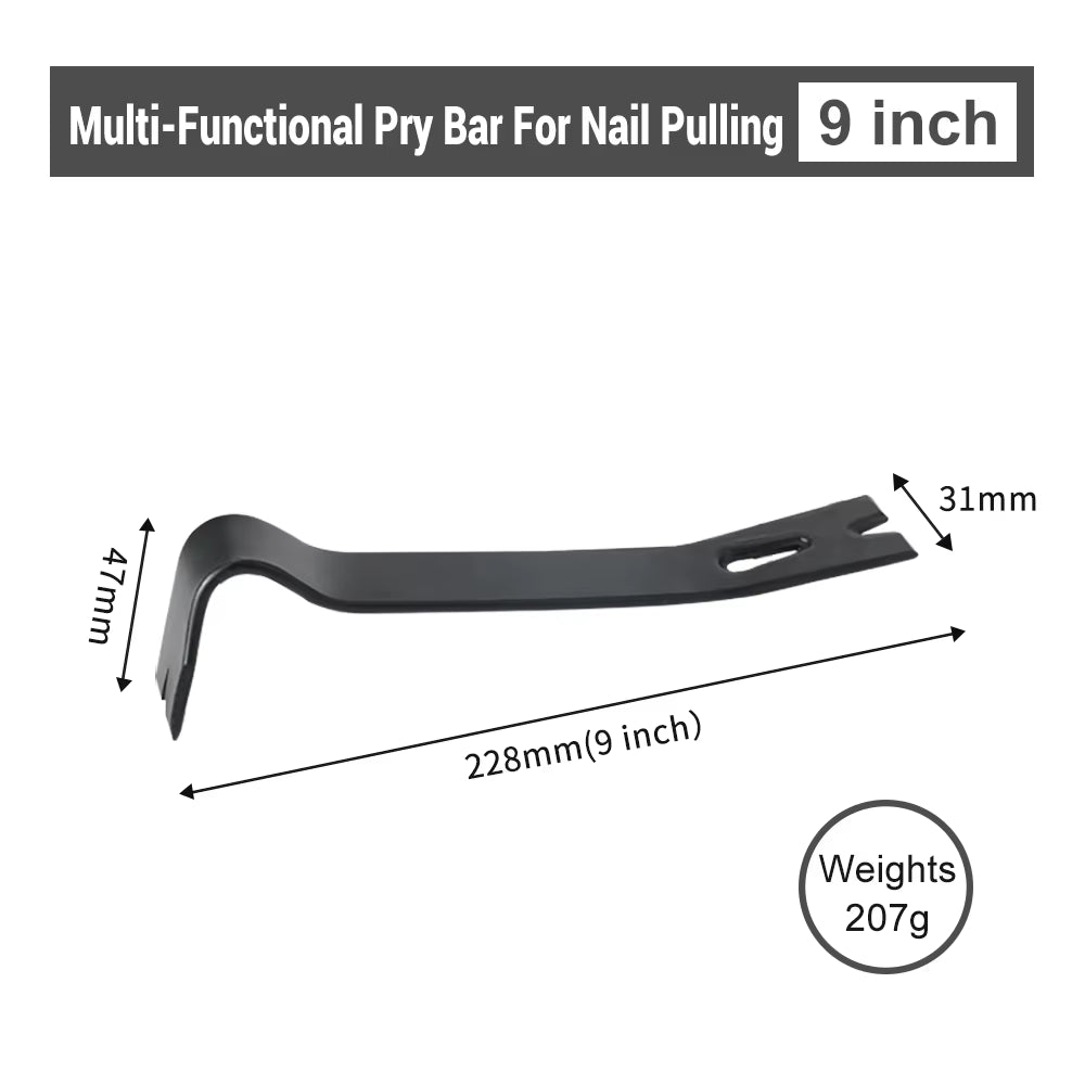 Oilfield Flat Pry Bar with Nail Puller Claw, High-Carbon Steel 12-15 in – image 12