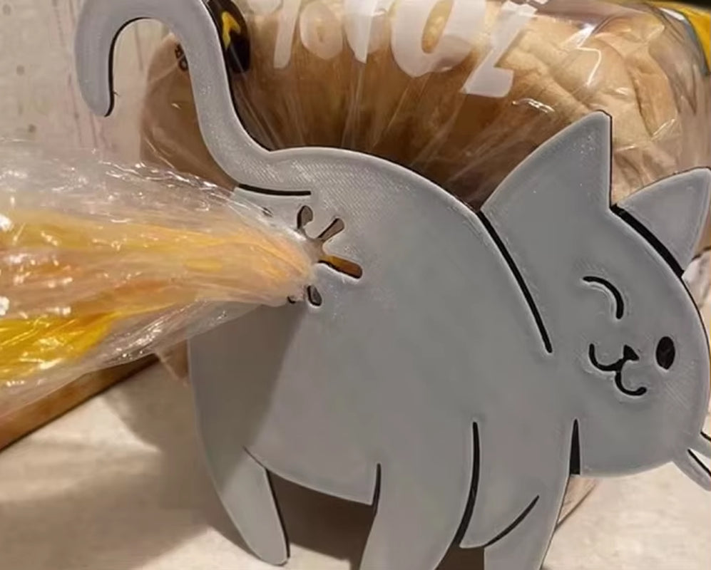 Cat Butt Bag Clips 2 Pack - Novelty Snack Bag Sealing Clips