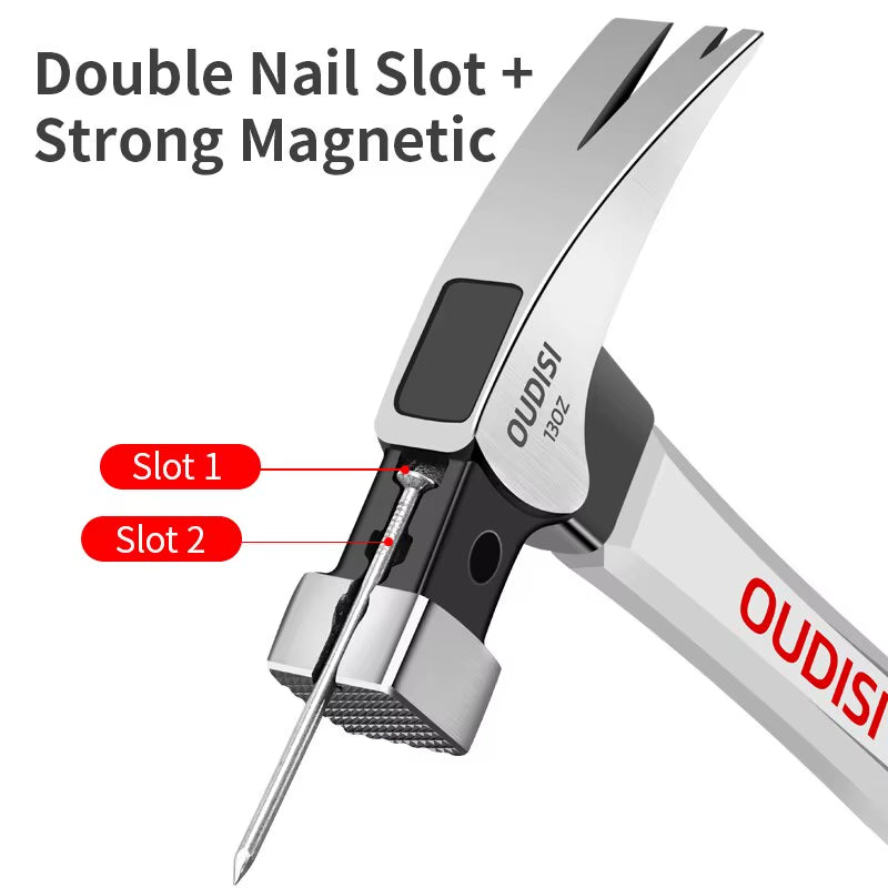 Construction Magnetic Claw Hammer, Nail-Starter Head, 10 or 13 Oz