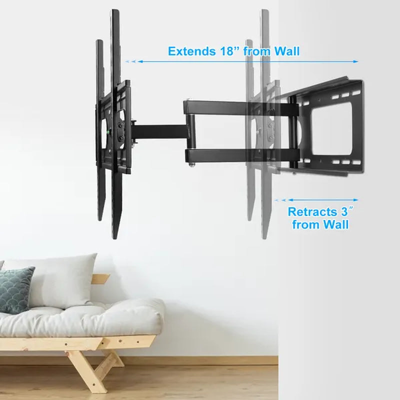 Full Motion TV Wall Mount for 37-70 Inch TVs, 99 lb Capacity – image 5