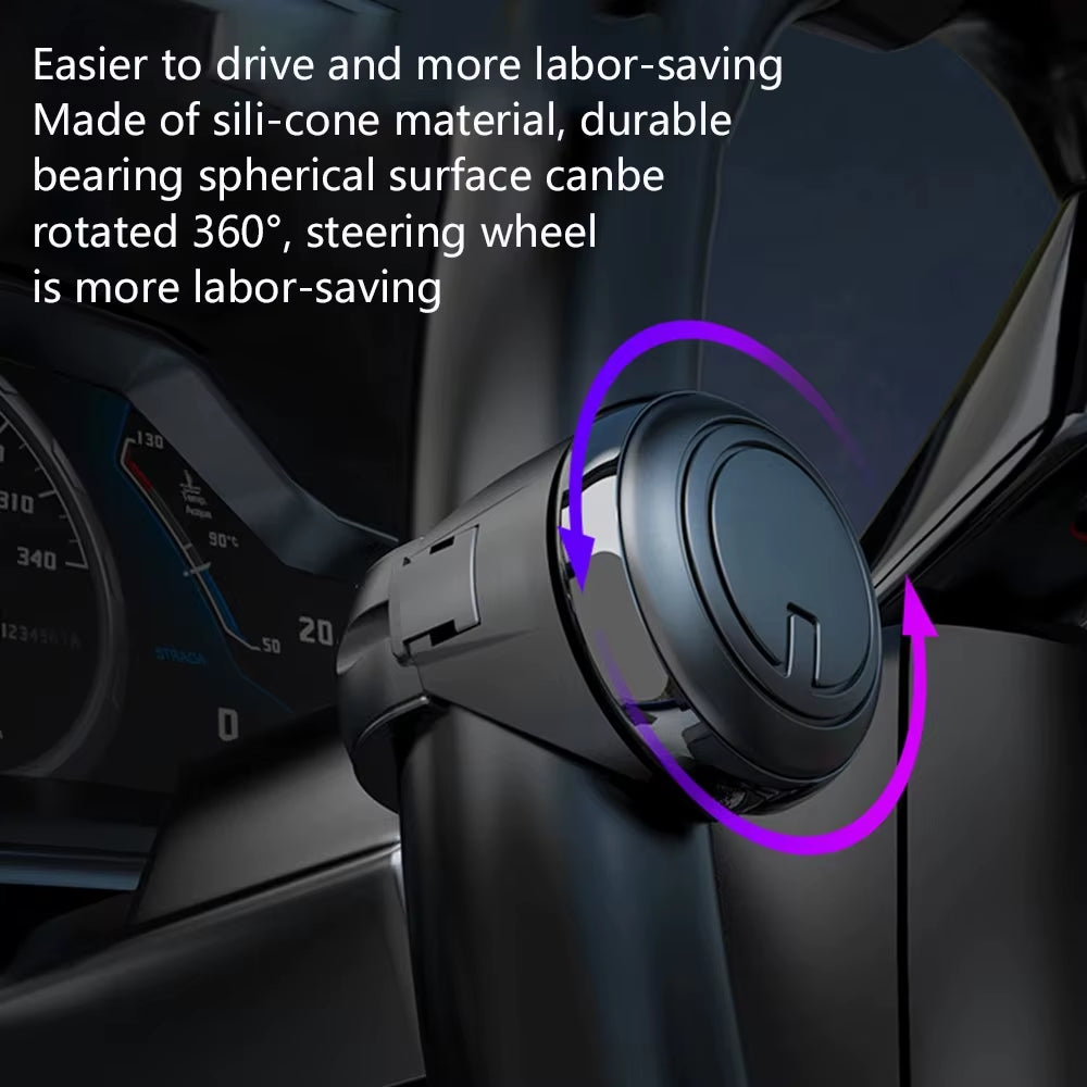 Steering Wheel Spinner Knob – 360° Rotating Ball Handle – image 6