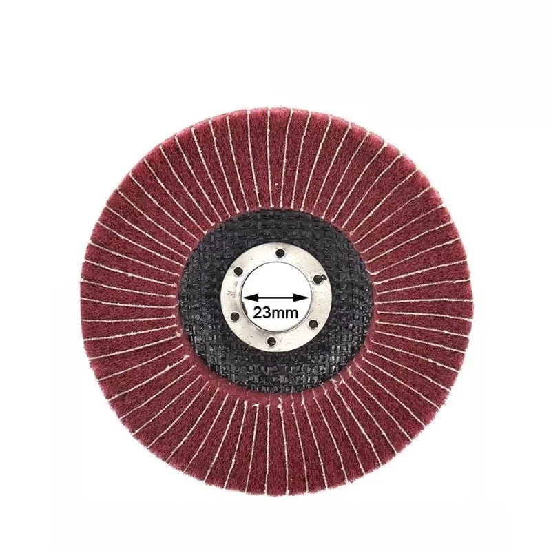 Non-Woven Flap Polishing Wheel for Welding Cleanup, Angle Grinder