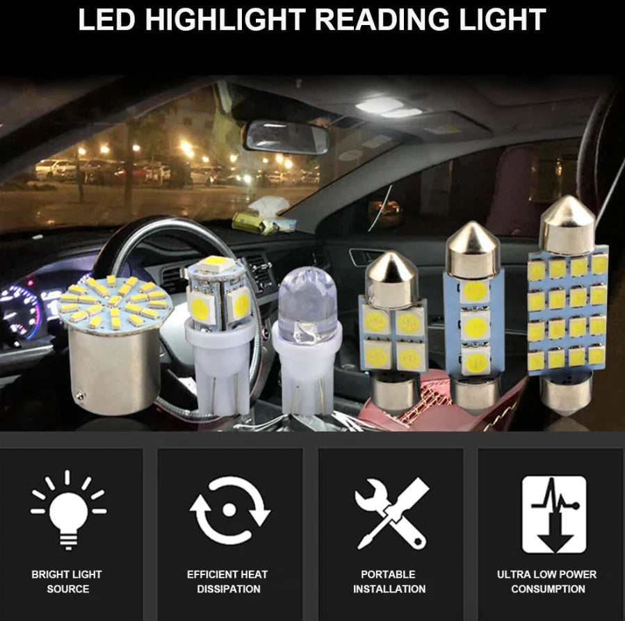 Car Interior LED Bulb Kit, 28 Pieces, 6000K White – image 18
