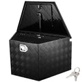 Truck Trailer Tongue Box, Aluminum Diamond Plate 33 x 19 x 18 in