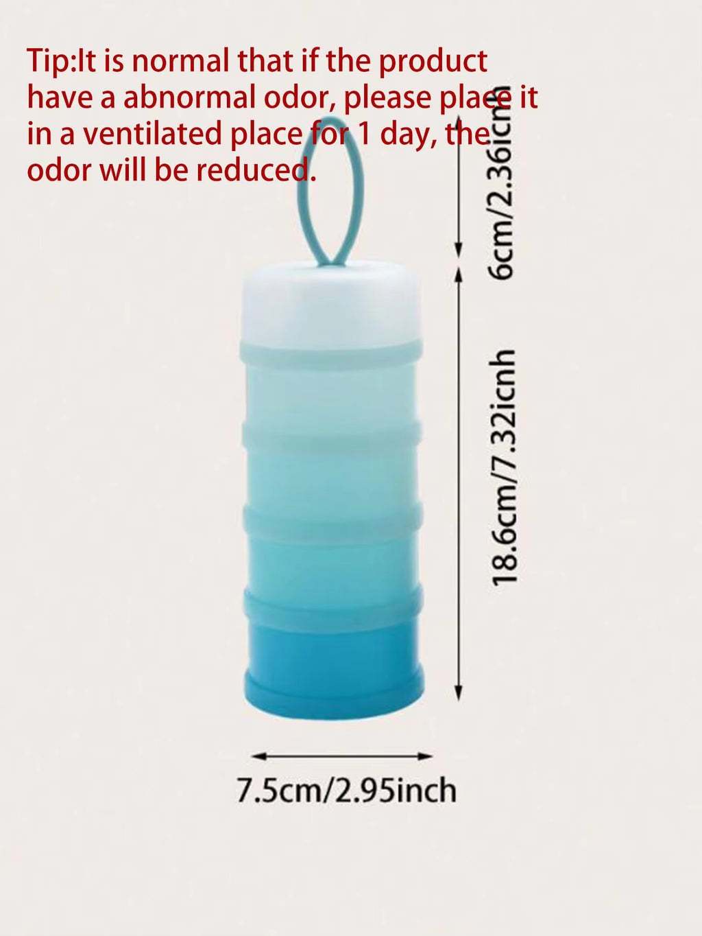 Portable Formula Dispenser Container, Stackable Milk Powder Box – image 7