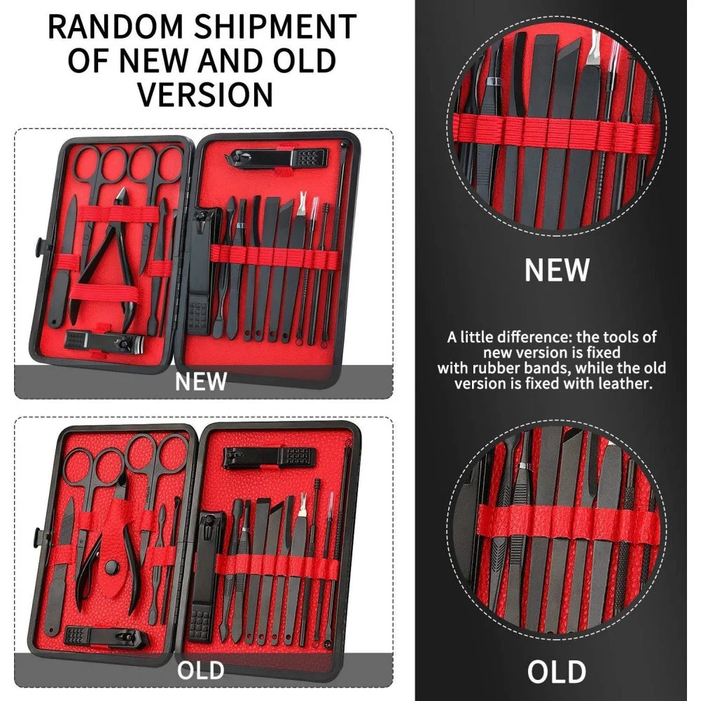 18-Piece Stainless Steel Manicure Pedicure Kit with Travel Case – image 5