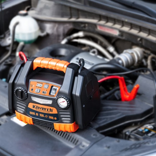 Jump Starter with Air Compressor – 900A Peak, 150 PSI, USB Port