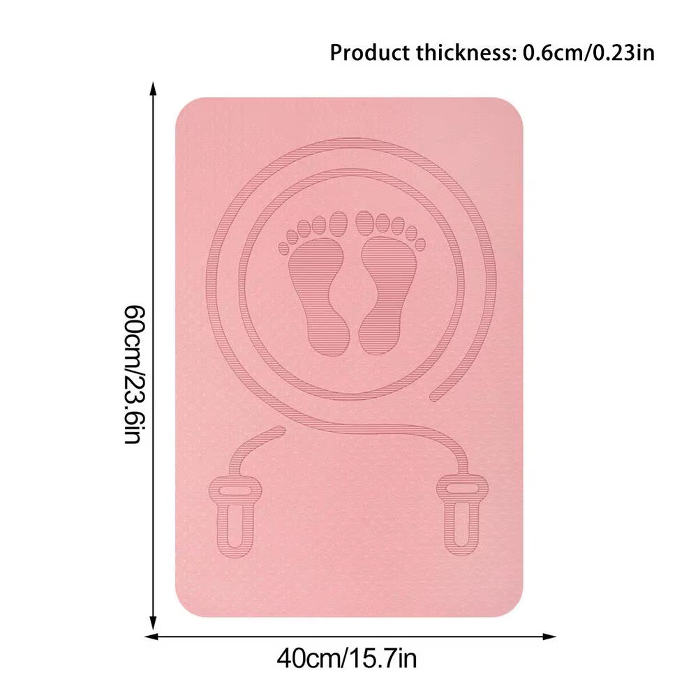 Jump Rope Mat, Non-Slip 6 mm TPE Exercise Mat