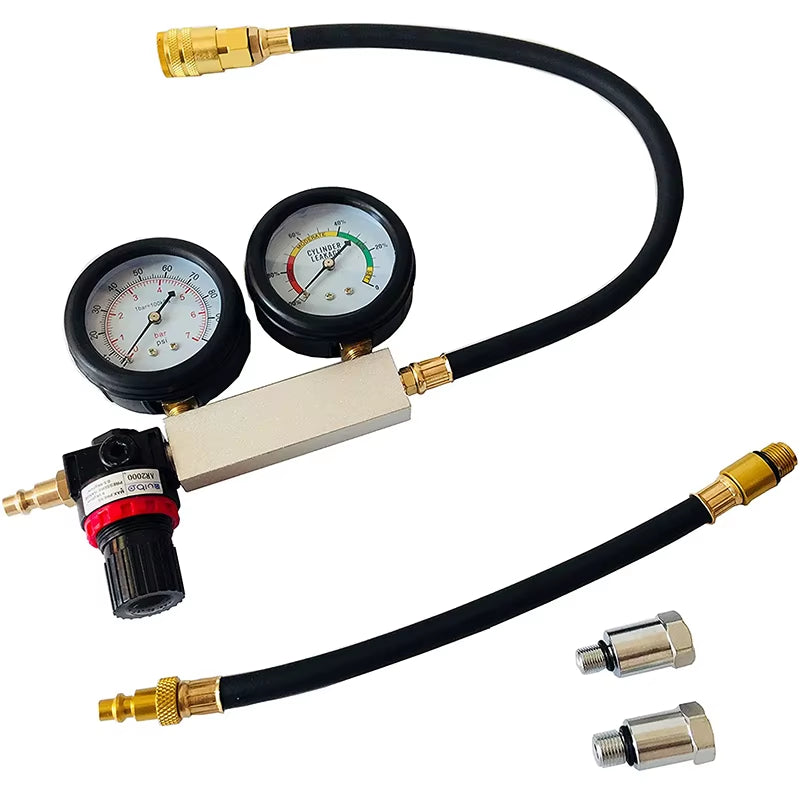 Cylinder Leak Down Tester – Dual Gauge Engine Leakage Kit