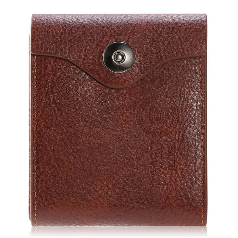 RFID Wallet – Men's Slim Bifold with Coin Pocket, Brown – image 3