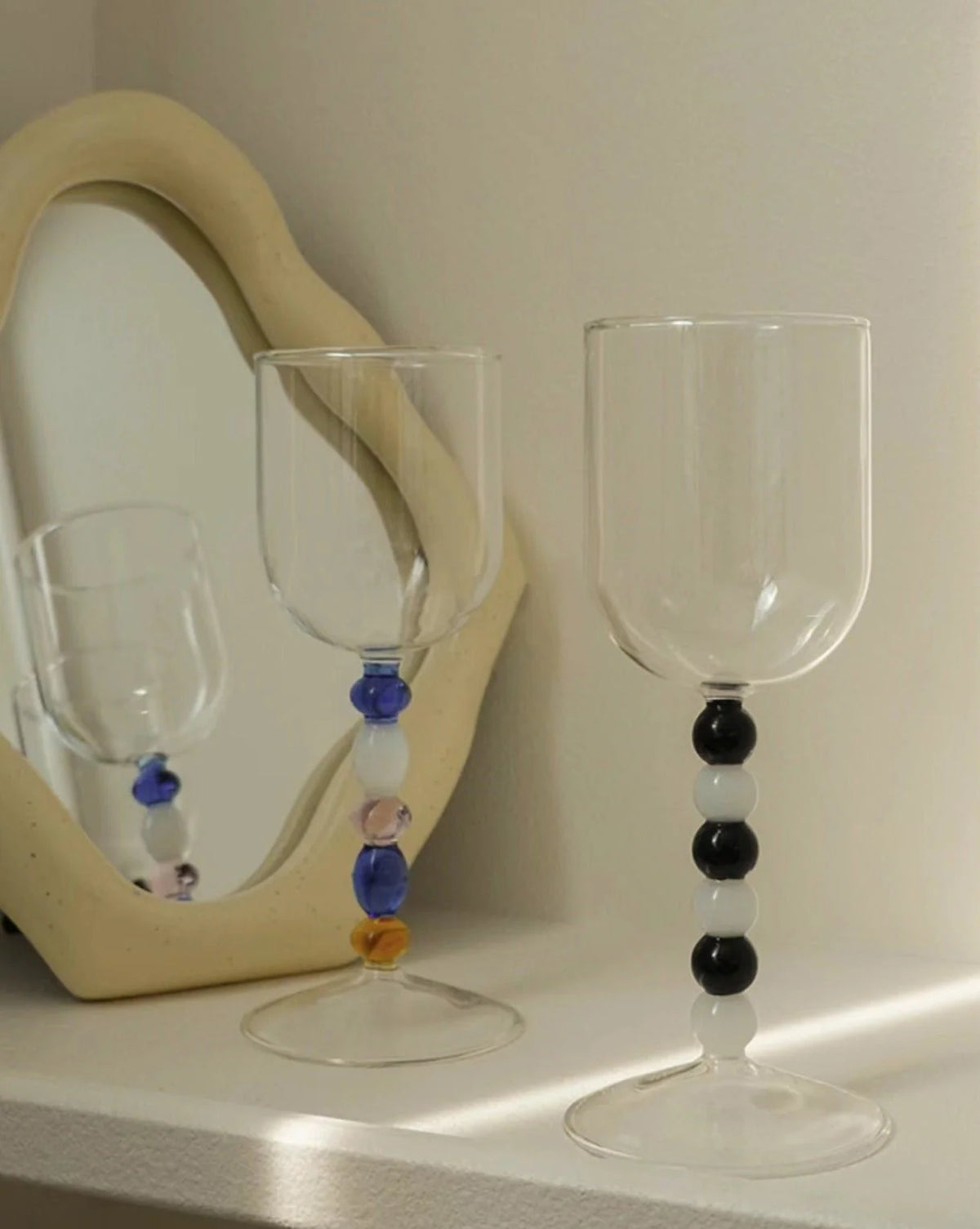 Gemstone Stem Bordeaux Wine Glasses, Set of 2 – image 5