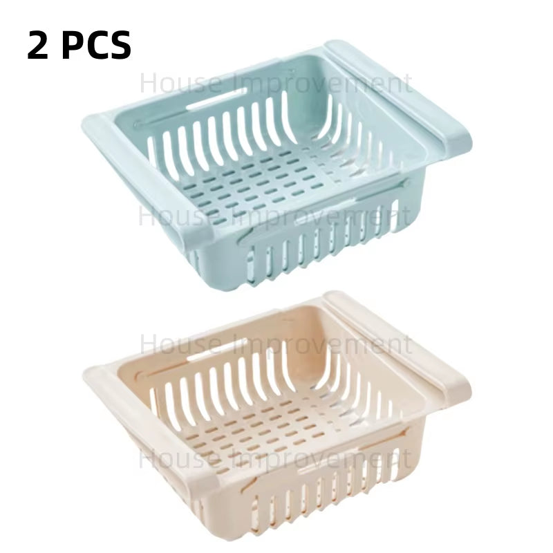 Adjustable Fridge Organizer Shelf – Expandable Storage Rack – image 13