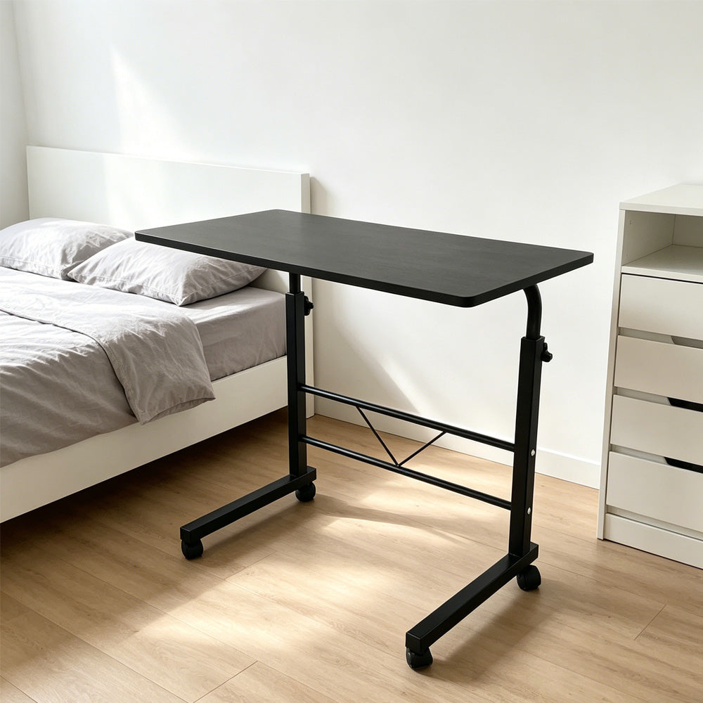 Rolling C-Shaped Laptop Table, Height Adjustable – image 2