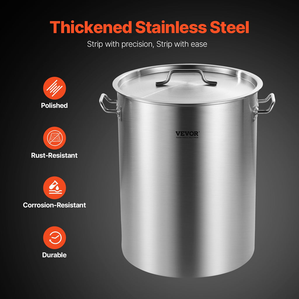 Stockpot 36QT Stainless Steel with Strainer Basket & Lid – image 4