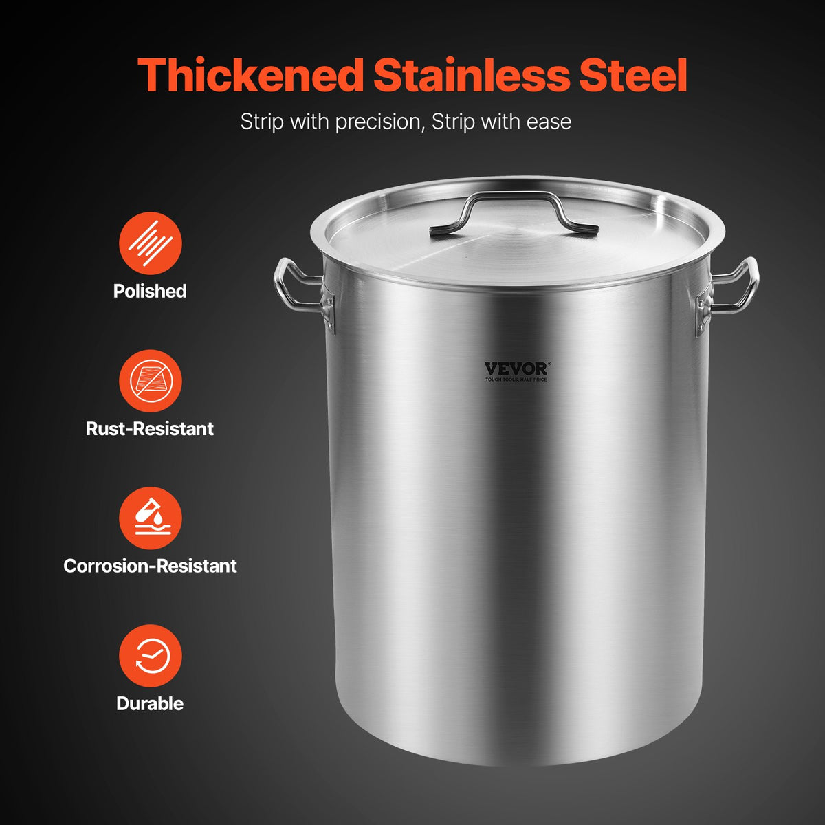 Stockpot 36QT Stainless Steel with Strainer Basket & Lid – image 4