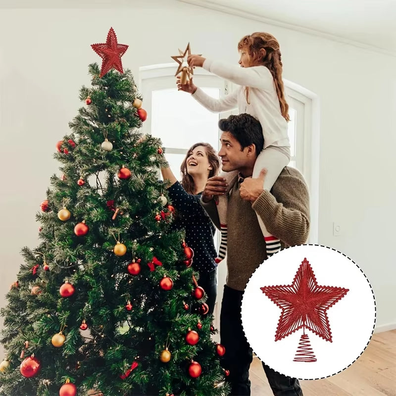 Christmas Tree Topper Star - 25 cm Glitter Star – image 3