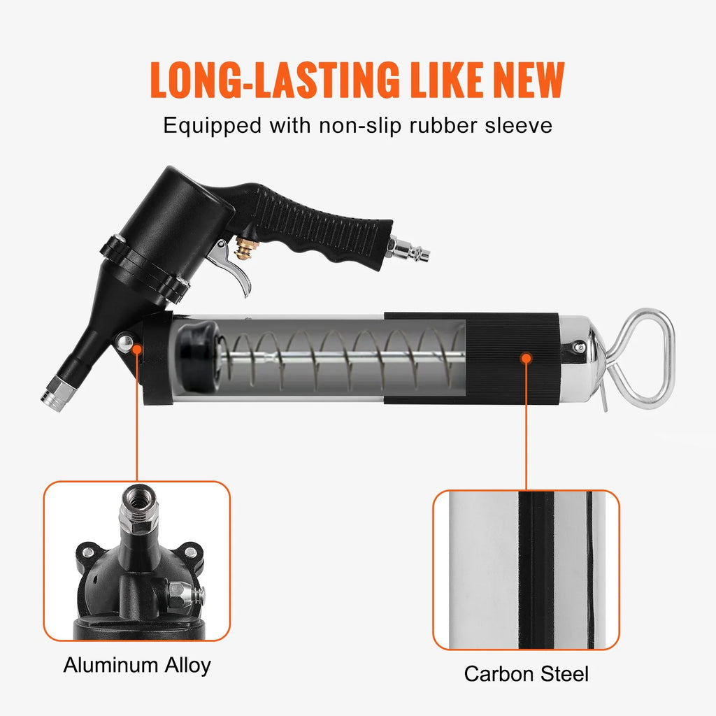 Pneumatic Grease Gun – Heavy Duty Air Grease Gun with 18.5 in Hose – image 8