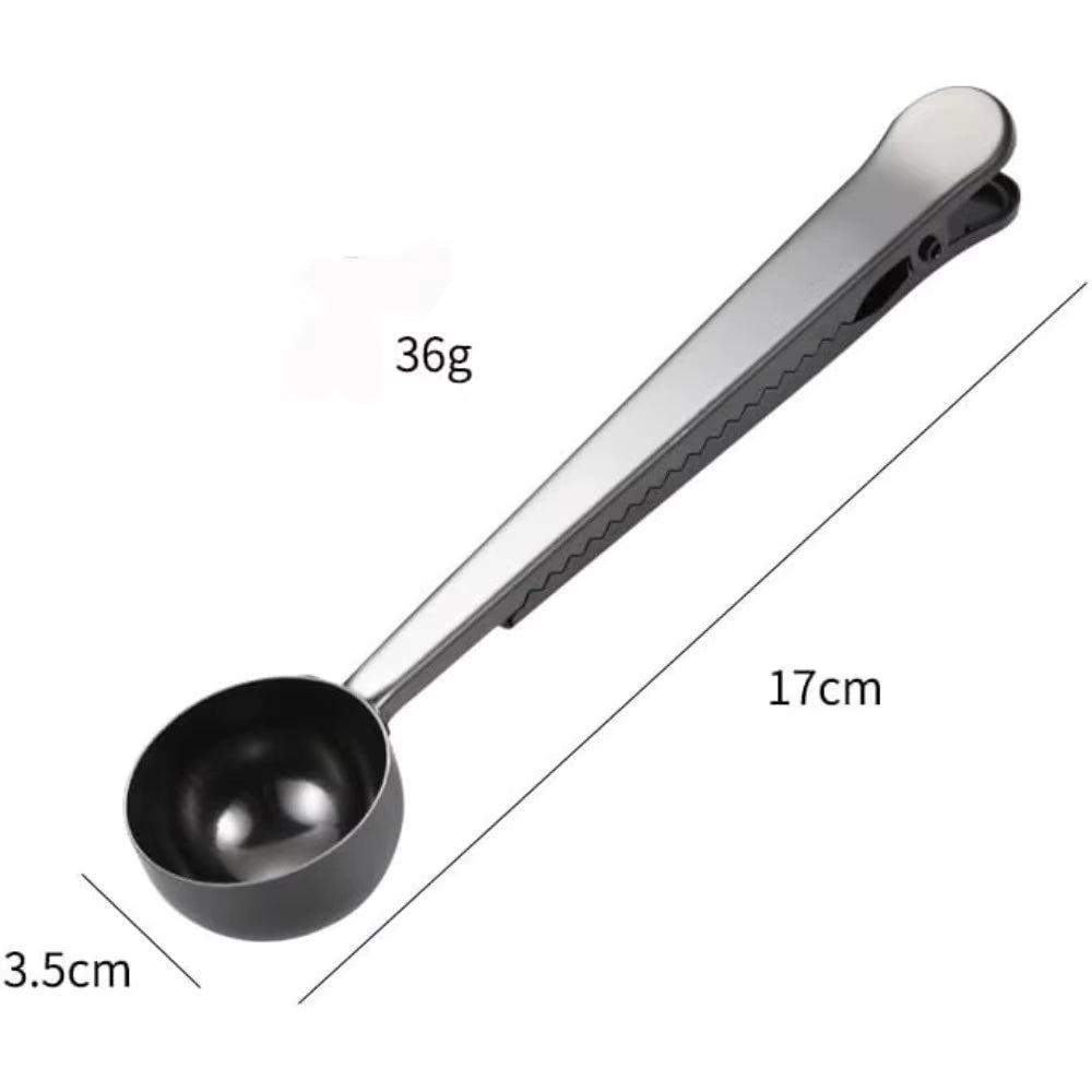 Coffee Scoop Clip - Stainless Steel Tablespoon and Bag Clip – image 7