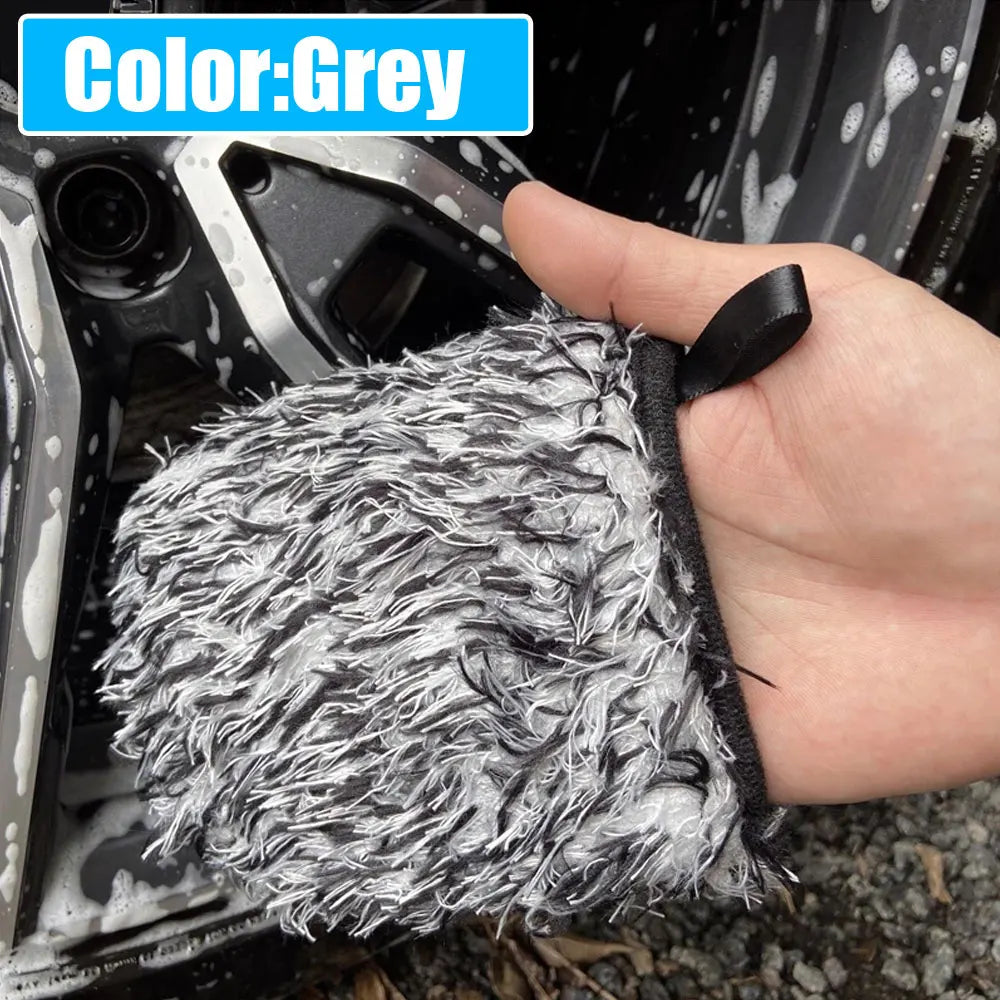 Wheel Detailing Mitt - Two-Sided Microfiber Finger Pocket Wash Glove – image 2